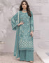 Sky Faux Georgette Palazzo Straight